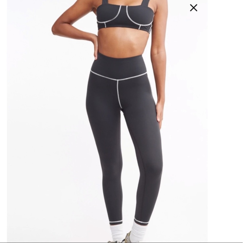 NWT WeWoreWhat Black Corset Legging XS